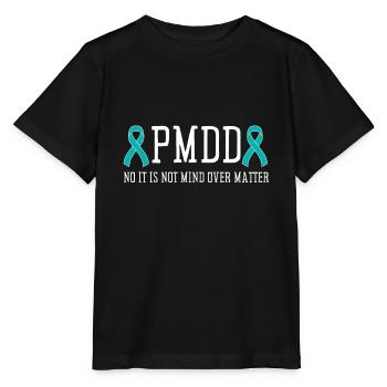 PMDD Awareness Premenstrual Syndrome Menstrual - Stanley/Stella Kinder T-Shirt MINI CREATOR  - Schwarz - Vorne - Mikhail (115cm)