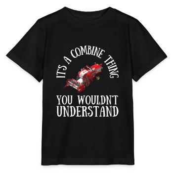 Farming Combine Harvester Driver Agriculture - Stanley/Stella Kinder T-Shirt MINI CREATOR  - Schwarz - Vorne - Mikhail (115cm)