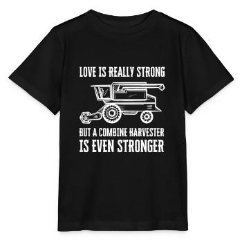 Farming Combine Harvester Driver Agriculture - Stanley/Stella Kinder T-Shirt MINI CREATOR  - Schwarz - Vorne - Mikhail (115cm)