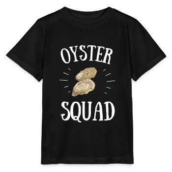 Huîtres écaillées fruits de mer et pelleteuse de palourdes - T-shirt bio MINI CREATOR Stanley/Stella Enfant - noir - Devant - Mikhail (115cm)