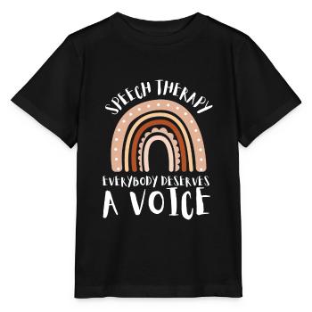 Speech Language Pathologist Speech Therapy SLP - Stanley/Stella Kinder T-Shirt MINI CREATOR  - Schwarz - Vorne - Mikhail (115cm)