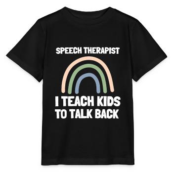 Speech Language Pathologist Speech Therapy SLP - Stanley/Stella Kinder T-Shirt MINI CREATOR  - Schwarz - Vorne - Mikhail (115cm)