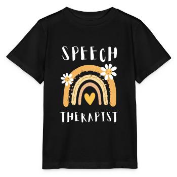 Speech Language Pathologist Speech Therapy SLP - Stanley/Stella Kinder T-Shirt MINI CREATOR  - Schwarz - Vorne - Mikhail (115cm)
