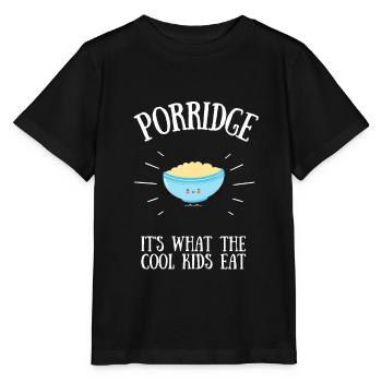 Bouillie céréales Grits Kasha Upma Riz et avoine - T-shirt bio MINI CREATOR Stanley/Stella Enfant - noir - Devant - Mikhail (115cm)