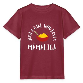 Mamaliga Bouillie moldave roumaine Polenta - T-shirt bio MINI CREATOR Stanley/Stella Enfant - bordeaux - Devant - Kain (125cm)