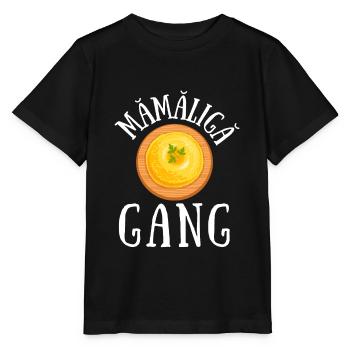 Mamaliga Bouillie moldave roumaine Polenta - T-shirt bio MINI CREATOR Stanley/Stella Enfant - noir - Devant - Mikhail (115cm)