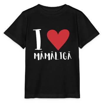 Mamaliga Bouillie moldave roumaine Polenta - T-shirt bio MINI CREATOR Stanley/Stella Enfant - noir - Devant - Mikhail (115cm)