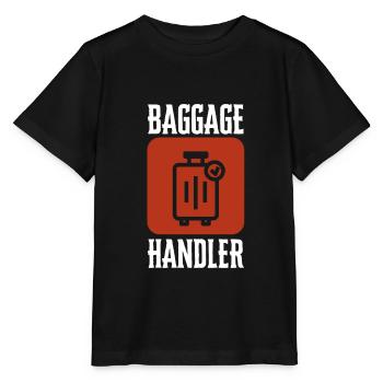 Baggage Handler Airfield Airport Worker - Stanley/Stella MINI CREATOR Kids’ T-Shirt - black - Front - Mikhail (115cm)