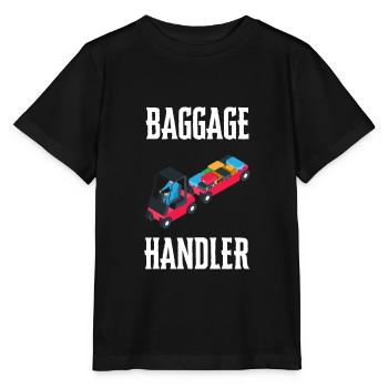 Baggage Handler Airfield Airport Worker - Stanley/Stella MINI CREATOR Kids’ T-Shirt - black - Front - Mikhail (115cm)