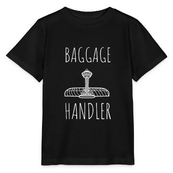 Baggage Handler Airfield Airport Worker - Stanley/Stella MINI CREATOR Kids’ T-Shirt - black - Front - Mikhail (115cm)
