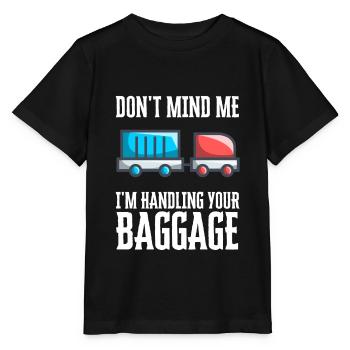 Baggage Handler Airfield Airport Worker - Stanley/Stella MINI CREATOR Kids’ T-Shirt - black - Front - Mikhail (115cm)