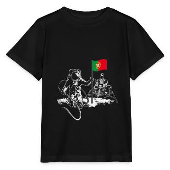 Portugal - Stanley/Stella Kinder T-Shirt MINI CREATOR  - Schwarz - Vorne - Mikhail (115cm)