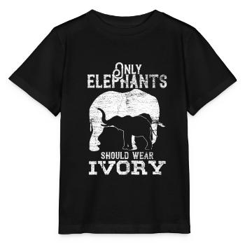 Elefant Hindu Symbol bunt Muster Tier Geschenk - Stanley/Stella Kinder T-Shirt MINI CREATOR  - Schwarz - Vorne - Mikhail (115cm)