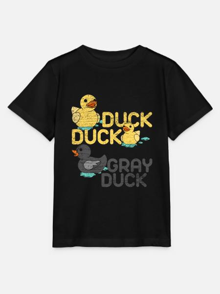Duck duck platypus animal vintage gift - Stanley/Stella MINI CREATOR Kids’ T-Shirt - black
