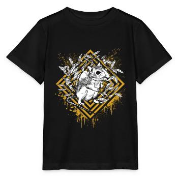 Souris test sur les animaux protection des animaux nature protection rat - T-shirt bio MINI CREATOR Stanley/Stella Enfant - noir - Devant - Mikhail (115cm)