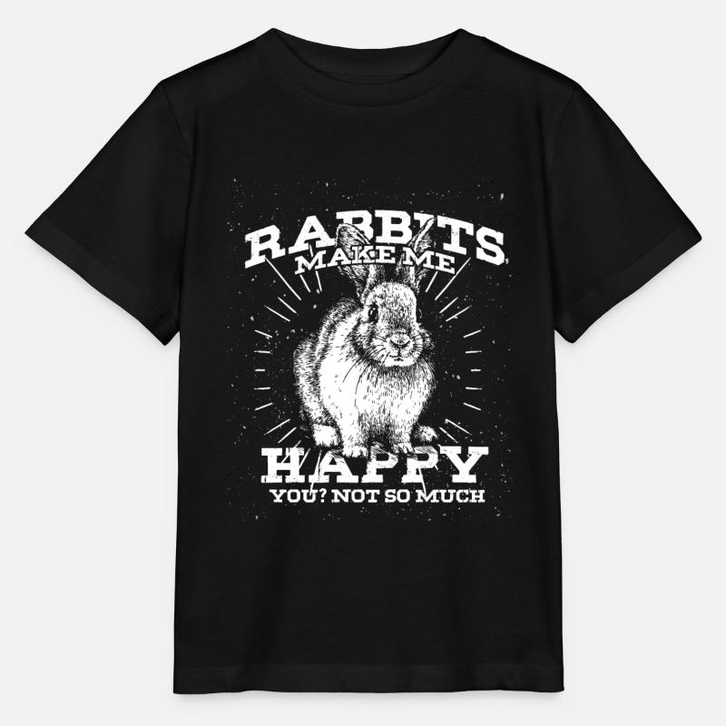 Bunny easter bunny eng eng gave nat måne dyr - Stanley/Stella T-shirt MINI CREATOR til børn - sort