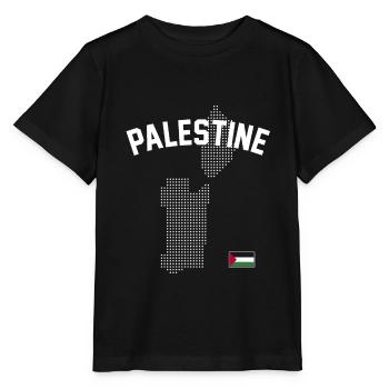 Palästina Karte - Stanley/Stella Kinder T-Shirt MINI CREATOR  - Schwarz - Vorne - Mikhail (115cm)