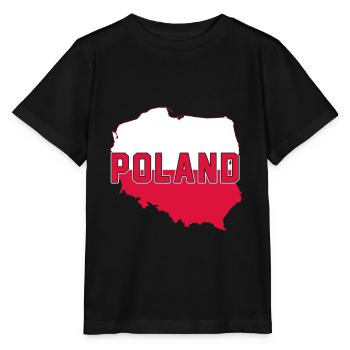 Polen Karte - Stanley/Stella Kinder T-Shirt MINI CREATOR  - Schwarz - Vorne - Mikhail (115cm)