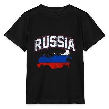 Russie - T-shirt bio MINI CREATOR Stanley/Stella Enfant - noir - Devant - Mikhail (115cm)