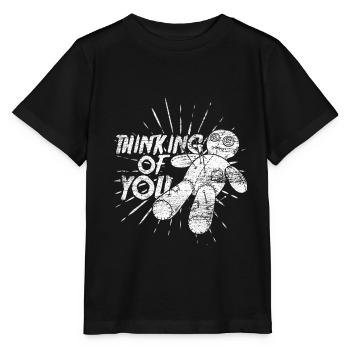 Poupée vaudou costume d'Halloween cadeau fantôme - T-shirt bio MINI CREATOR Stanley/Stella Enfant - noir - Devant - Mikhail (115cm)