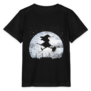 Balai de sorcière cadeau magique de balai de sorcière - T-shirt bio MINI CREATOR Stanley/Stella Enfant - noir - Devant - Mikhail (115cm)