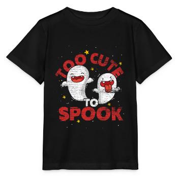 Cadeau d'halloween fantôme fantôme heure fantôme - T-shirt bio MINI CREATOR Stanley/Stella Enfant - noir - Devant - Mikhail (115cm)