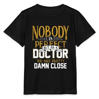 Arzt Mediziner Medizin Geschenk Doktor Studium - Stanley/Stella Kinder T-Shirt MINI CREATOR  - Schwarz - Vorne - Mikhail (115cm)
