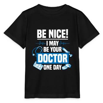 Medizin Student Arzt Doktor Geschenk Spritze - Stanley/Stella Kinder T-Shirt MINI CREATOR  - Schwarz - Vorne - Mikhail (115cm)