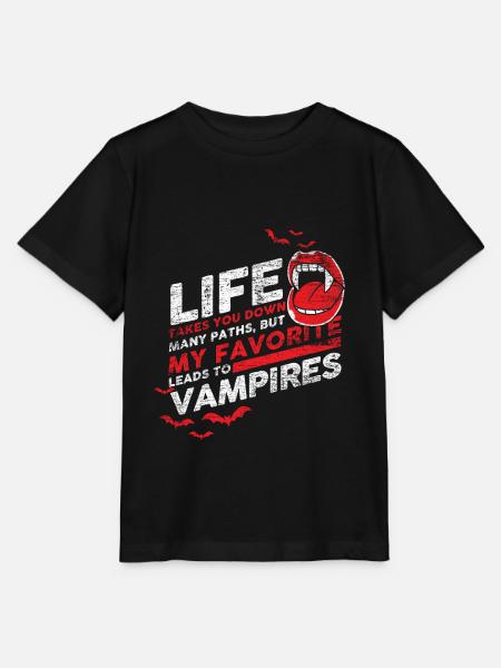 Vampir - Stanley/Stella Kinder T-Shirt MINI CREATOR  - Schwarz
