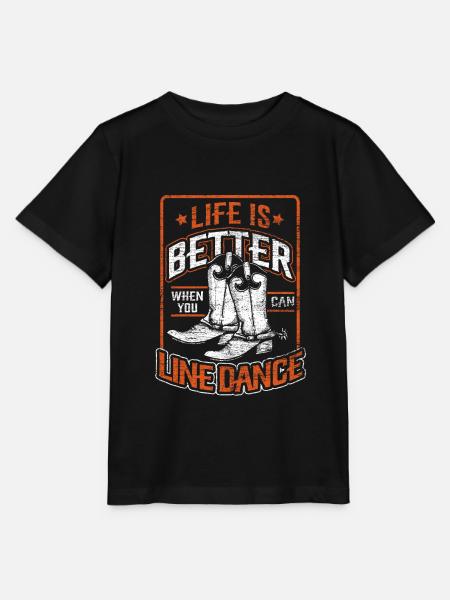 Line Dance - Stanley/Stella Kinder T-Shirt MINI CREATOR - Schwarz