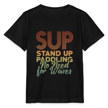 SUP - Stanley/Stella Kinder T-Shirt MINI CREATOR  - Schwarz - Vorne - Mikhail (115cm)