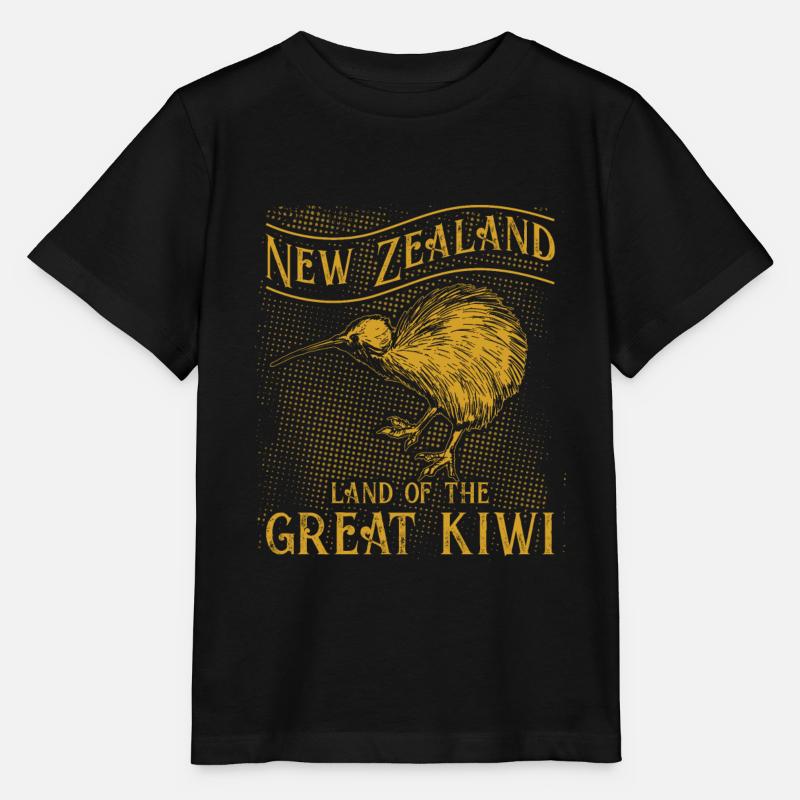 Neuseeland - Stanley/Stella Kinder T-Shirt MINI CREATOR  - Schwarz
