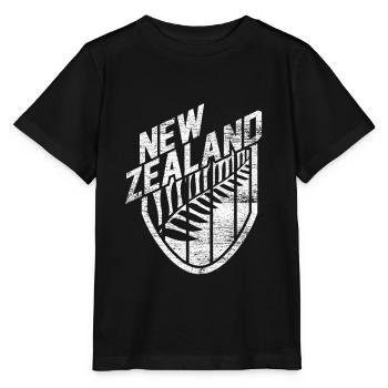 Neuseeland - Stanley/Stella Kinder T-Shirt MINI CREATOR  - Schwarz - Vorne - Mikhail (115cm)