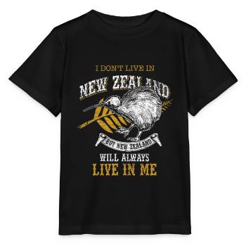 nouvelle-Zélande - T-shirt bio MINI CREATOR Stanley/Stella Enfant - noir - Devant - Mikhail (115cm)