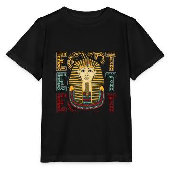 Egypte Patriote Pop Art Pharaon Pyramide Nil - T-shirt bio MINI CREATOR Stanley/Stella Enfant - noir - Devant - Mikhail (115cm)