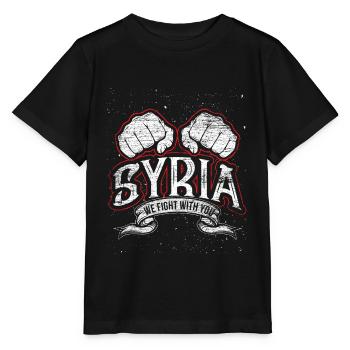Syrie libre - T-shirt bio MINI CREATOR Stanley/Stella Enfant - noir - Devant - Mikhail (115cm)