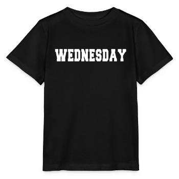 Mercredi mercredi Idée de cadeau disant - T-shirt bio MINI CREATOR Stanley/Stella Enfant - noir - Devant - Mikhail (115cm)