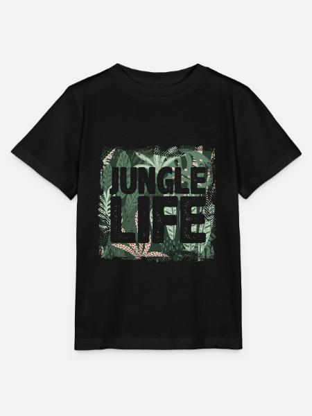 Jungle Life - Stanley/Stella Kinder T-Shirt MINI CREATOR  - Schwarz