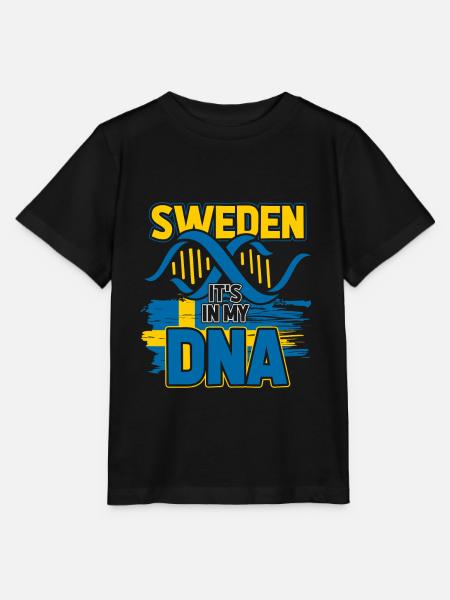 Schweden ist in meiner DNA - T-shirt MINI CREATOR barn från Stanley/Stella - svart
