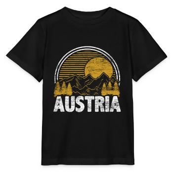 Autriche - T-shirt bio MINI CREATOR Stanley/Stella Enfant - noir - Devant - Mikhail (115cm)