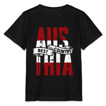 Autriche - T-shirt bio MINI CREATOR Stanley/Stella Enfant - noir - Devant - Mikhail (115cm)