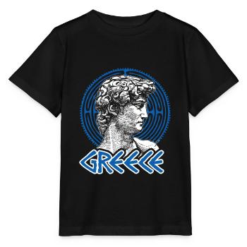 Griechenland Grieche Athen Antike Heimat - Stanley/Stella Kinder T-Shirt MINI CREATOR  - Schwarz - Vorne - Mikhail (115cm)