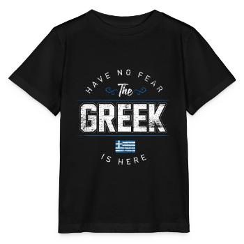 Greece - Stanley/Stella MINI CREATOR Kids’ T-Shirt - black - Front - Mikhail (115cm)