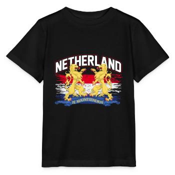 Pays-Bas - T-shirt bio MINI CREATOR Stanley/Stella Enfant - noir - Devant - Mikhail (115cm)