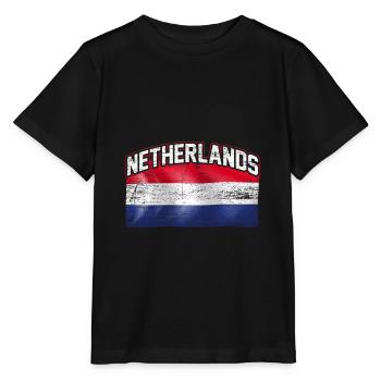 Drapeau néerlandais - T-shirt bio MINI CREATOR Stanley/Stella Enfant - noir - Devant - Mikhail (115cm)