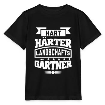 Hart Härter Landschaftsgärtner Garten Gärtner - Stanley/Stella Kinder T-Shirt MINI CREATOR  - Schwarz - Vorne - Mikhail (115cm)