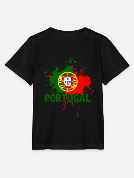 Portugal - T-shirt bio MINI CREATOR Stanley/Stella Enfant - noir