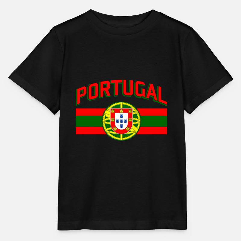 Drapeau du Portugal - T-shirt bio MINI CREATOR Stanley/Stella Enfant - noir