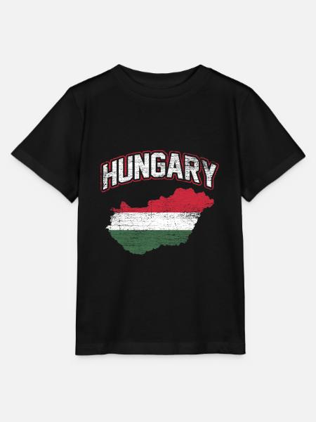 Ungarn - Stanley/Stella Kinder T-Shirt MINI CREATOR  - Schwarz