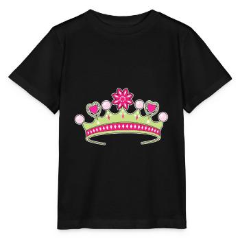 Diadem Krone Prinzessin Geschenkidee girly pink - Stanley/Stella Kinder T-Shirt MINI CREATOR  - Schwarz - Vorne - Mikhail (115cm)